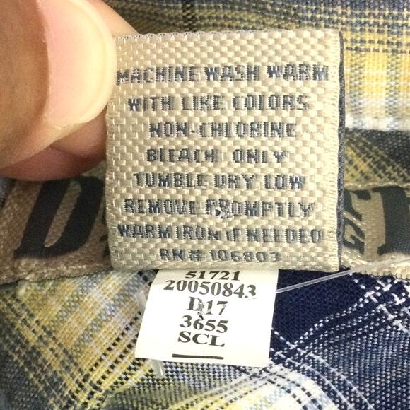 Duluth Trading Co Men's Plaid Flap Pockets Oxford Button Down Casual Shirt 3XL - Picture 9 of 13